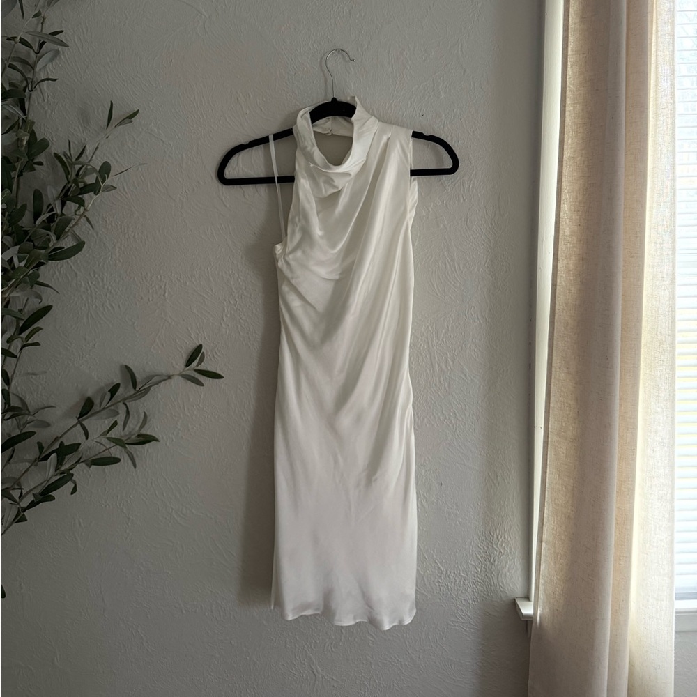 Elegant White Off-The-Shoulder Dress